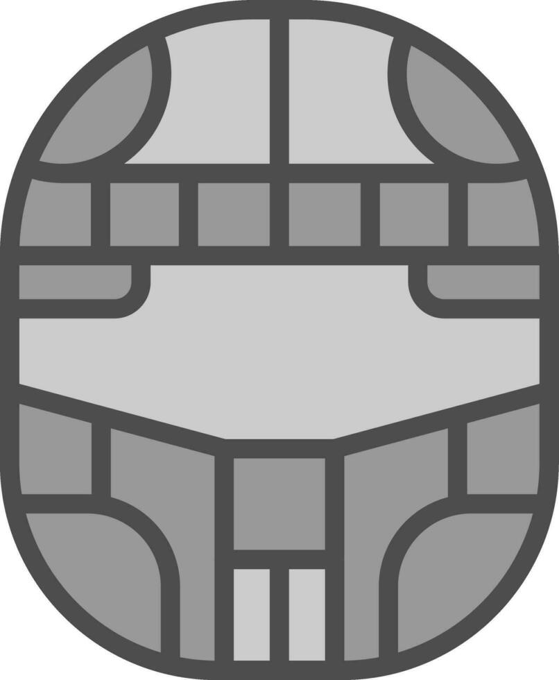 Helm-Vektor-Icon-Design vektor