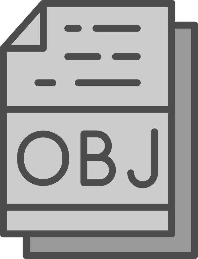 obj Datei Format Vektor Symbol Design