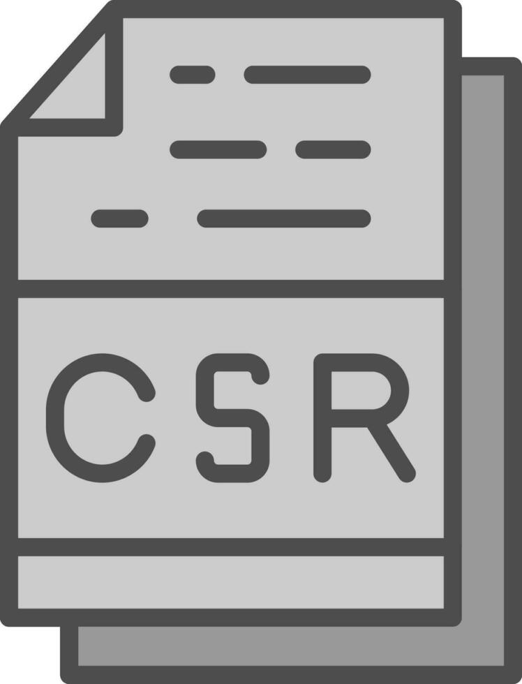 csr Datei Format Vektor Symbol Design