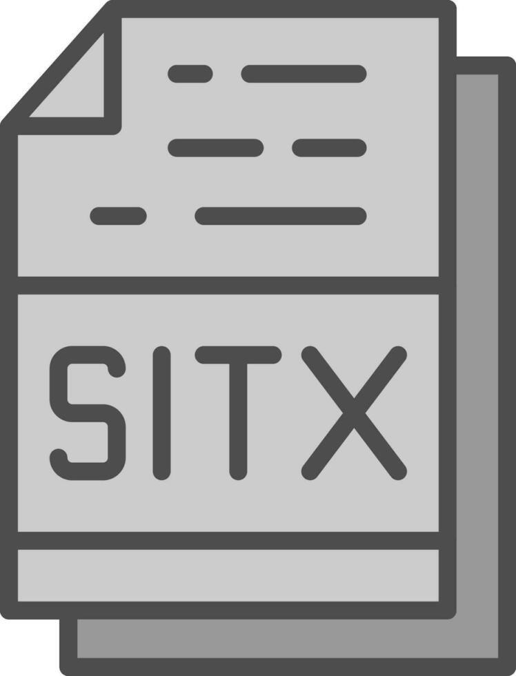 sitx Datei Format Vektor Symbol Design