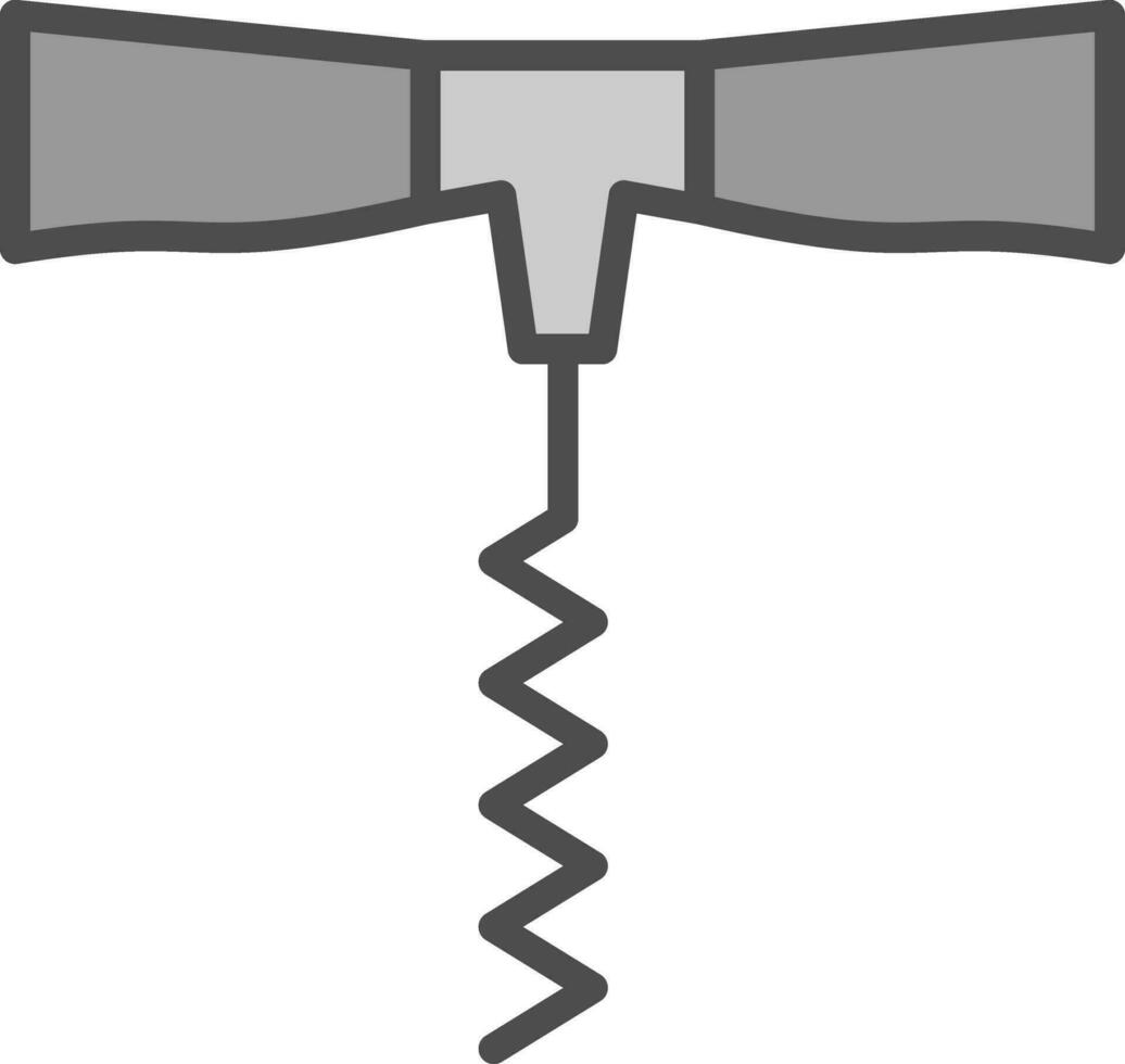 Korkenzieher-Vektor-Icon-Design vektor