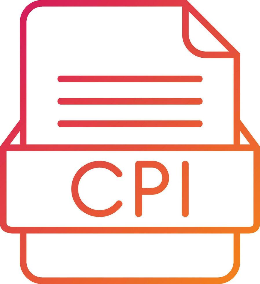 cpi Datei Format Symbol vektor