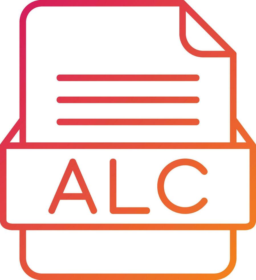 alc Datei Format Symbol vektor