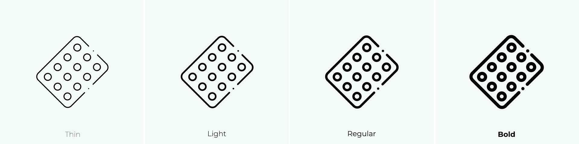 läsplatta ikon. tunn, ljus, regelbunden och djärv stil design isolerat på vit bakgrund vektor