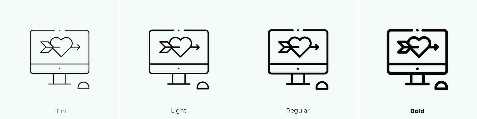 tätowieren Symbol. dünn, Licht, regulär und Fett gedruckt Stil Design isoliert auf Weiß Hintergrund vektor