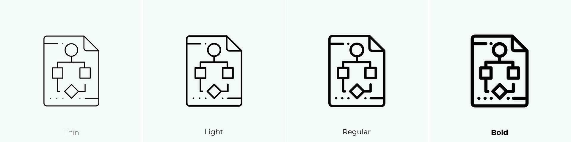 Struktur Symbol. dünn, Licht, regulär und Fett gedruckt Stil Design isoliert auf Weiß Hintergrund vektor