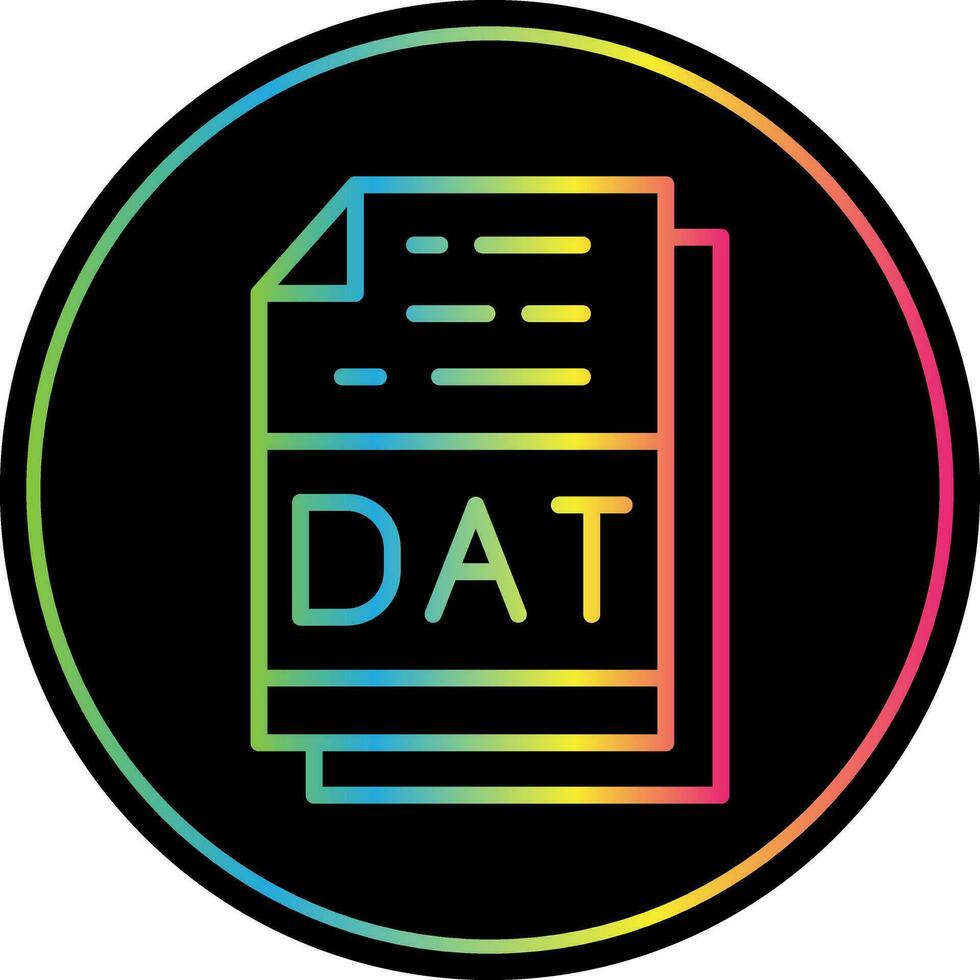 dat Datei Format Vektor Symbol Design