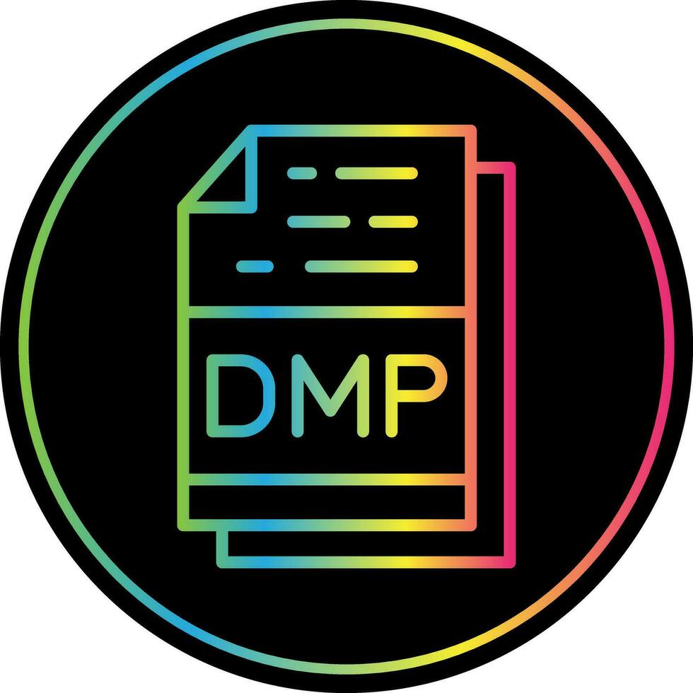 dmp Datei Format Vektor Symbol Design