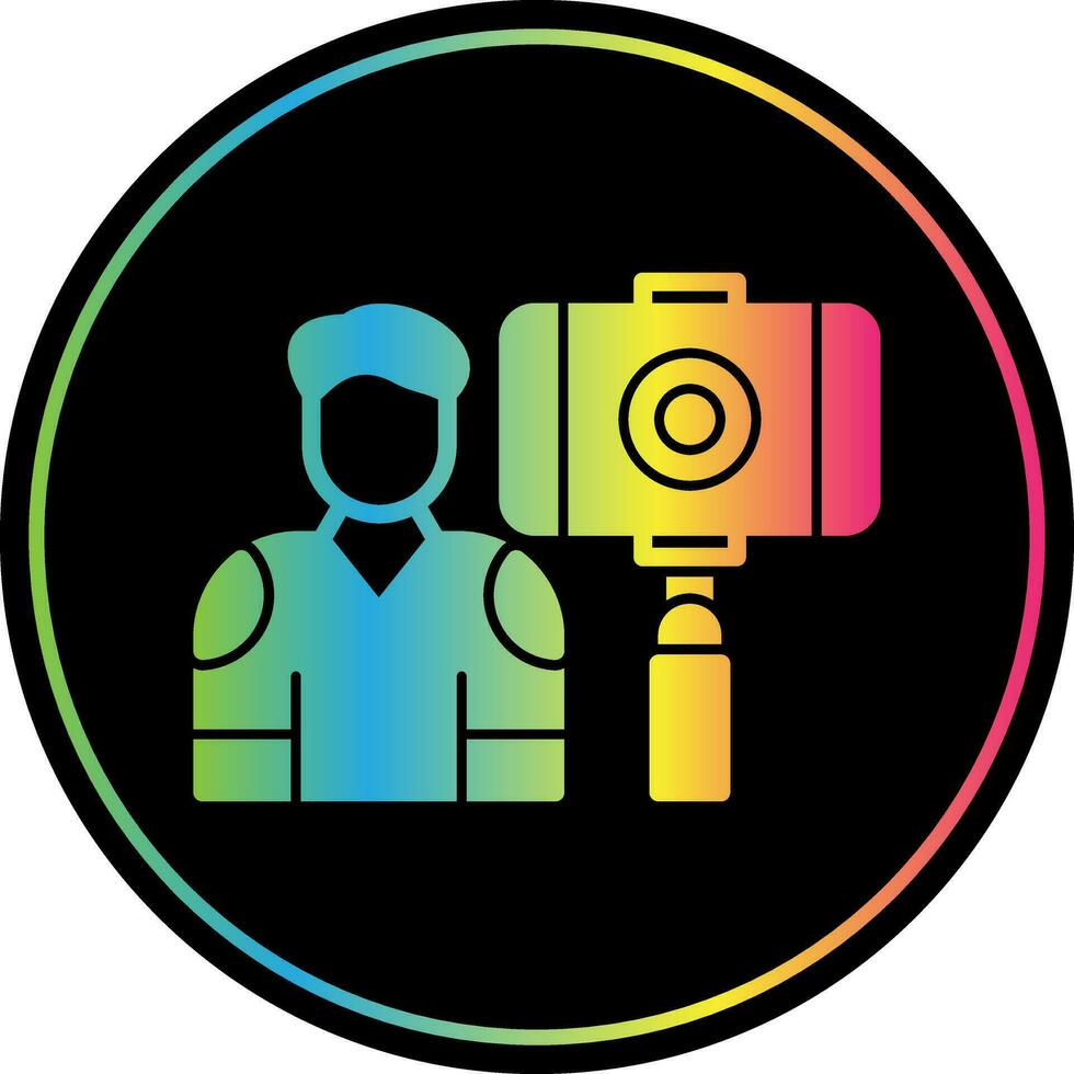 Vlogger-Vektor-Icon-Design vektor