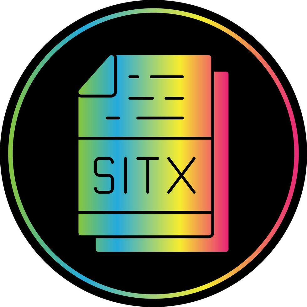 sitx Datei Format Vektor Symbol Design