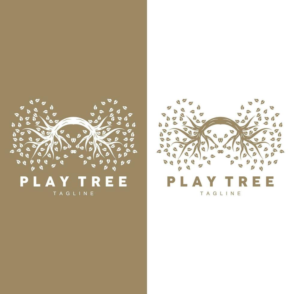 Baum Logo Pflanze Design Vektor Illustrator Vorlage