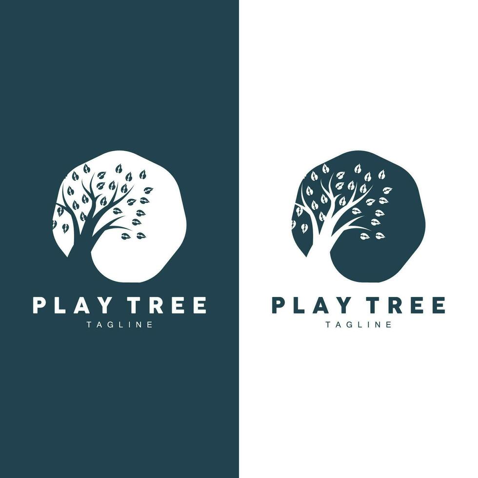 träd logotyp växt design vektor illustratör mall