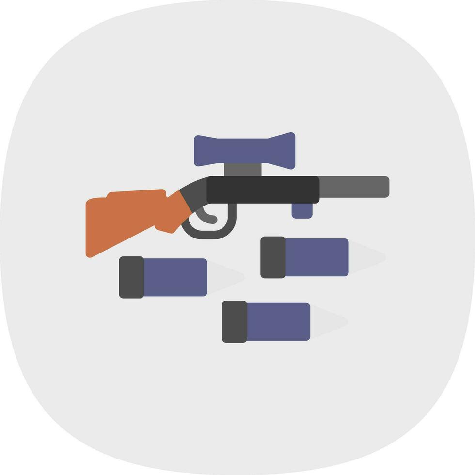 Gewehr-Vektor-Icon-Design vektor