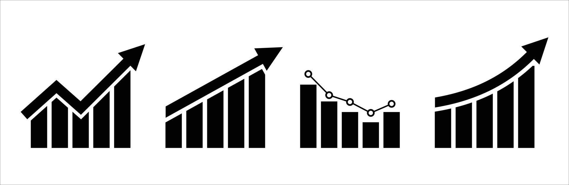 Infografik-Symbol und Elemente, Diagramm, Diagramm verkaufen. vektor