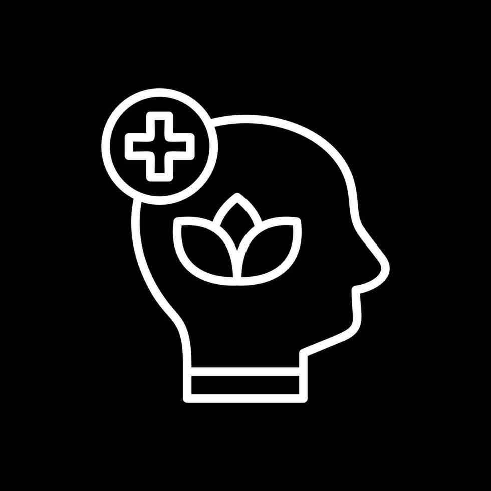 Vektor-Icon-Design für psychische Gesundheit vektor