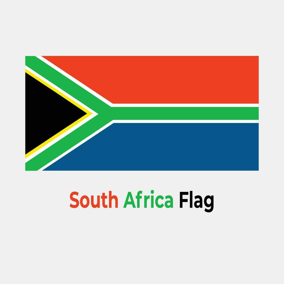 das Süd Afrika Flagge vektor