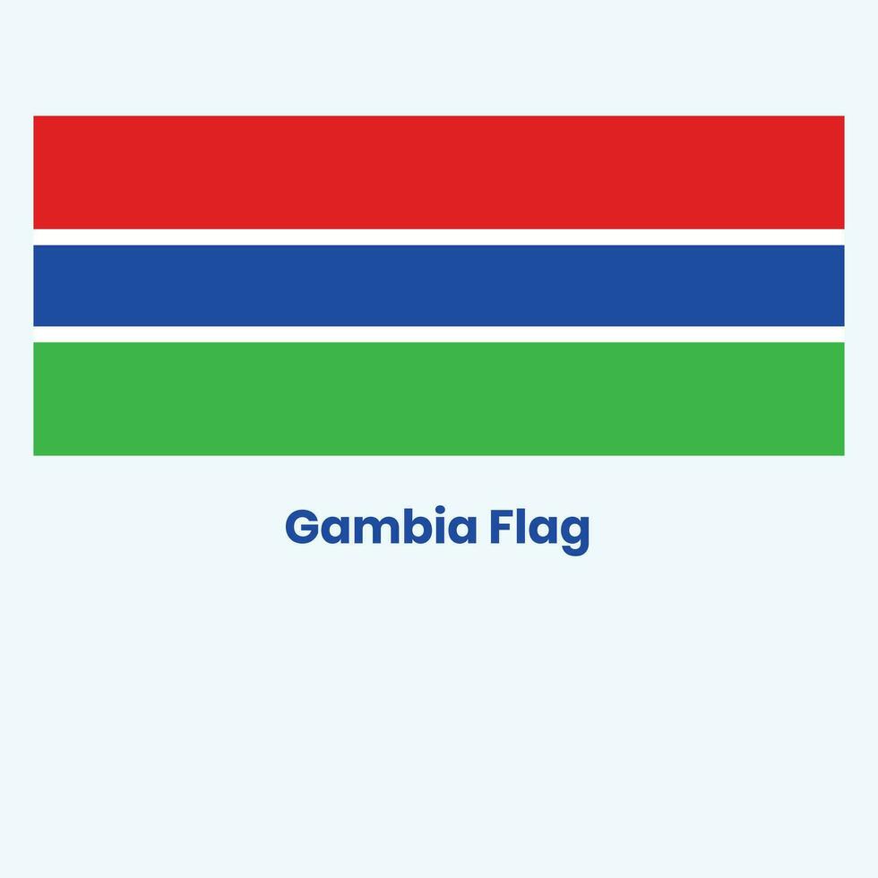 die Gambia-Flagge vektor