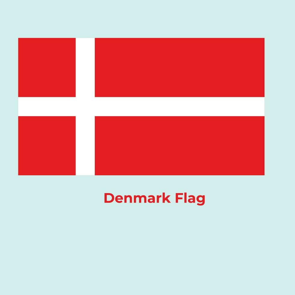 das Dänemark Flagge vektor