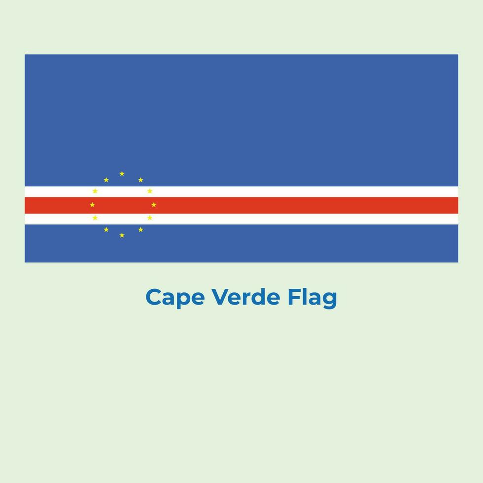 das Kap verde Flagge vektor