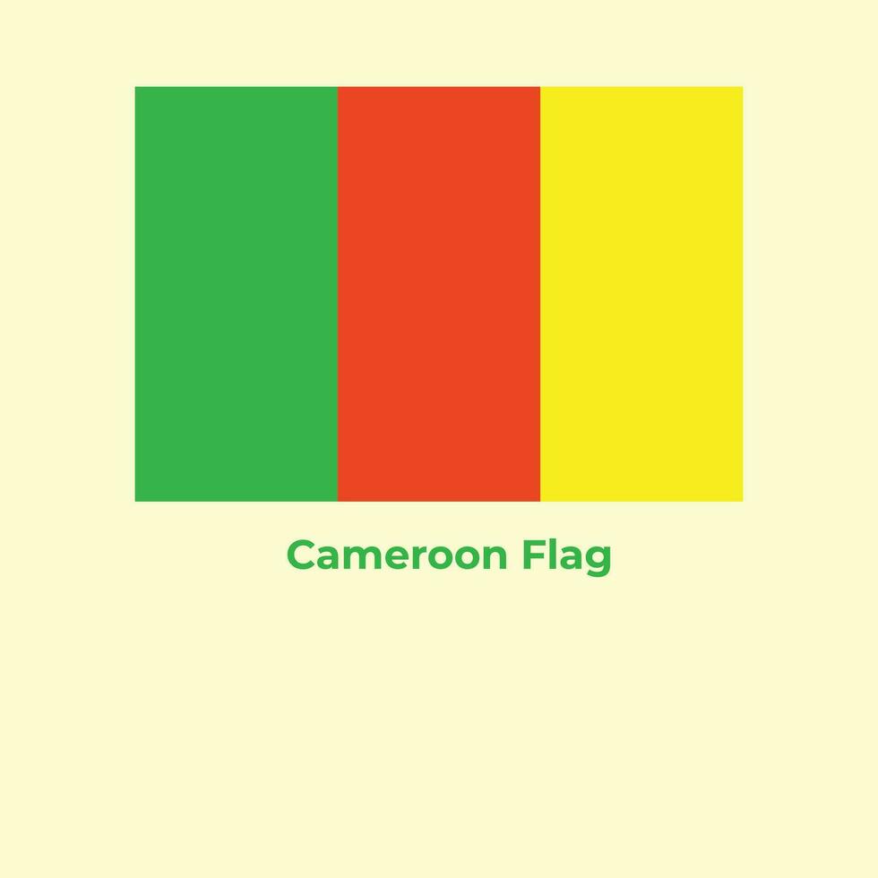 de cameroon flagga vektor