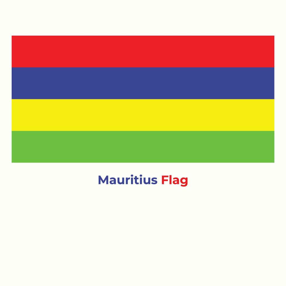 de mauritius flagga vektor