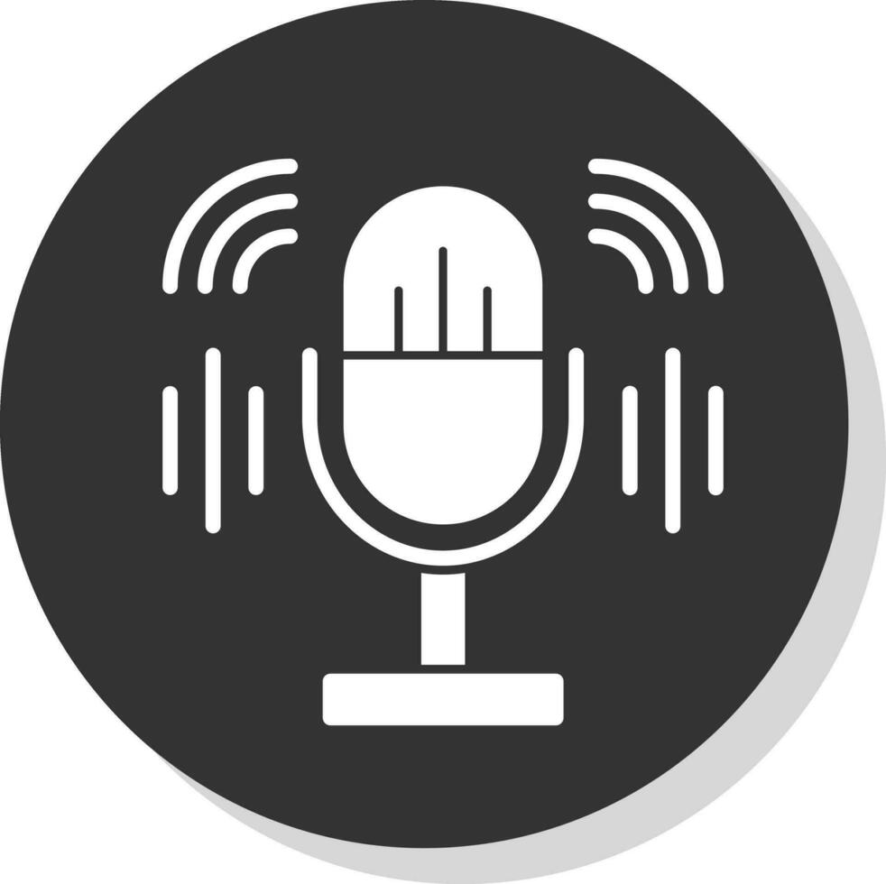 podcast vektor ikon design