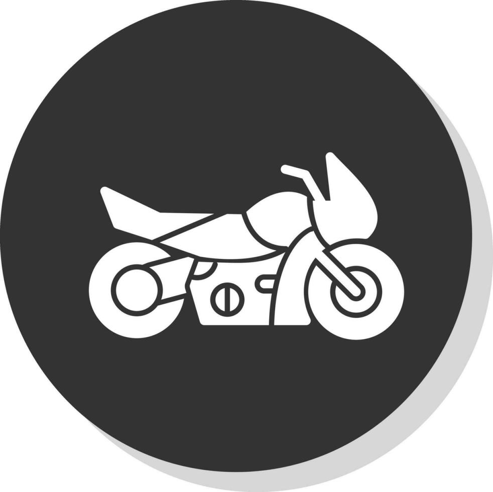 Motorrad-Vektor-Icon-Design vektor