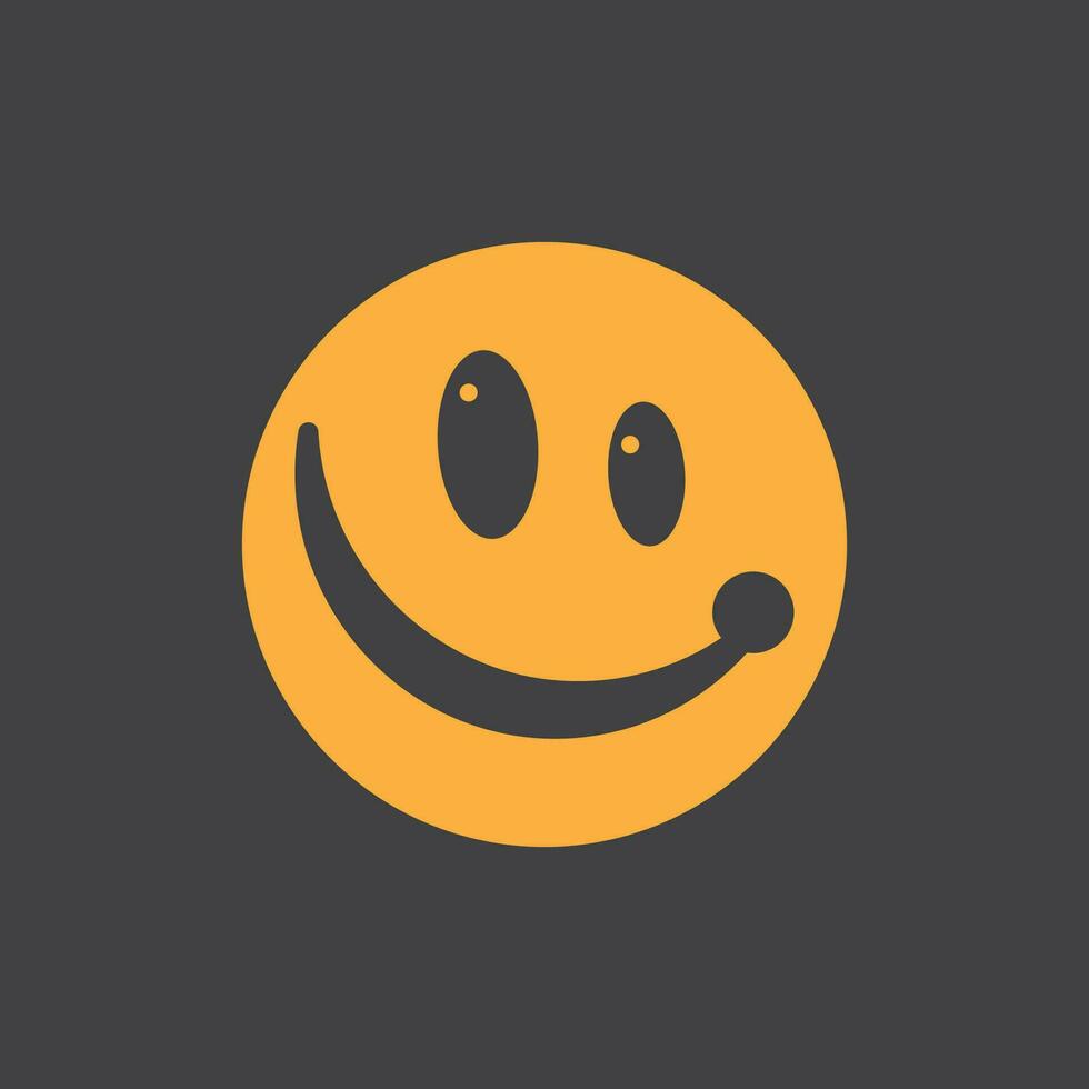 leende ikon uttryckssymbol symbol mall vektor