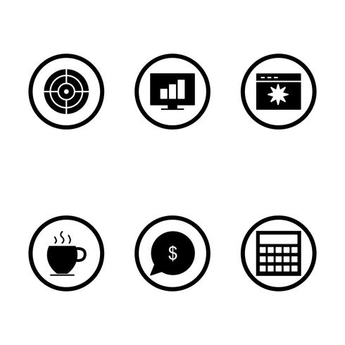 Satz von Vector SEO Search Engine Optimization Icons