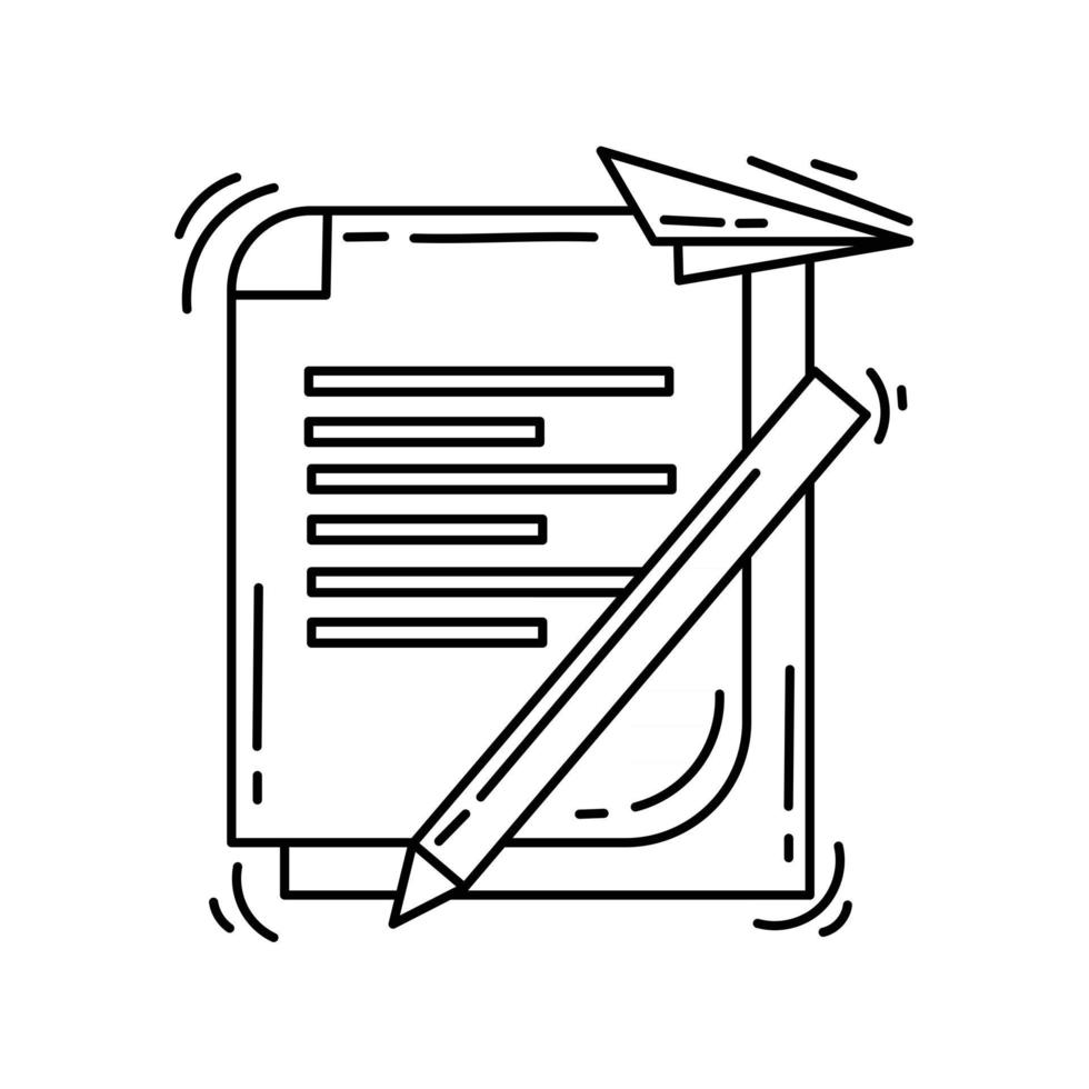 Symbol für E-Commerce-Inhalte. handgezeichnete Icon-Set, Umriss schwarz, Doodle-Symbol, Vektor-Symbol vektor
