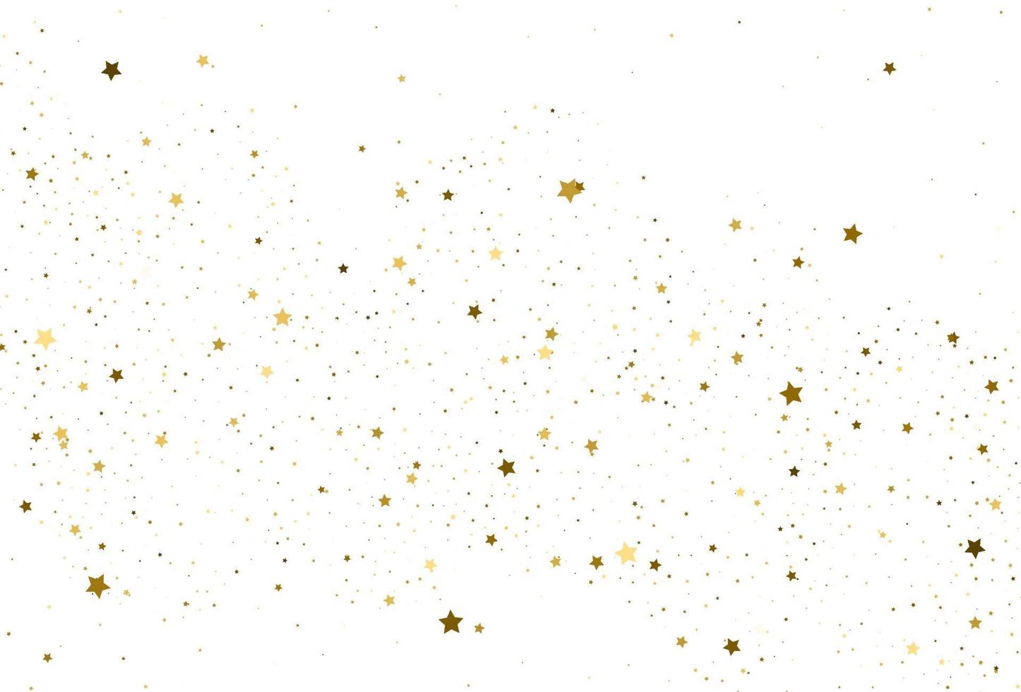 hellgold glitzer konfetti hintergrund goldene sterne vektor