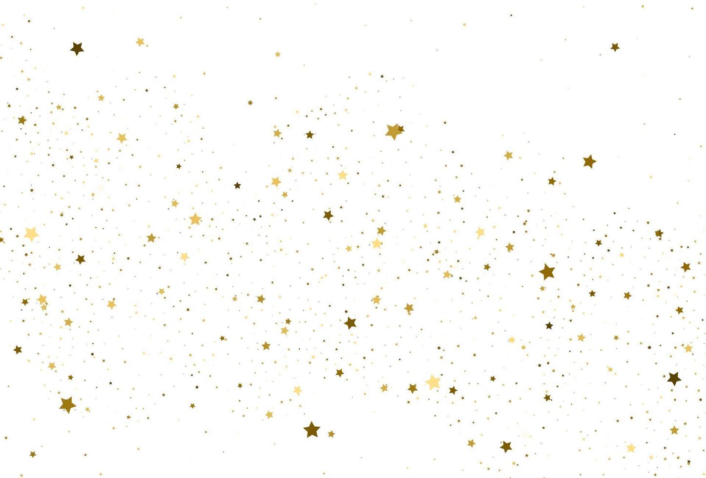 ljus guld glitter konfetti bakgrund gyllene stjärnor vektor