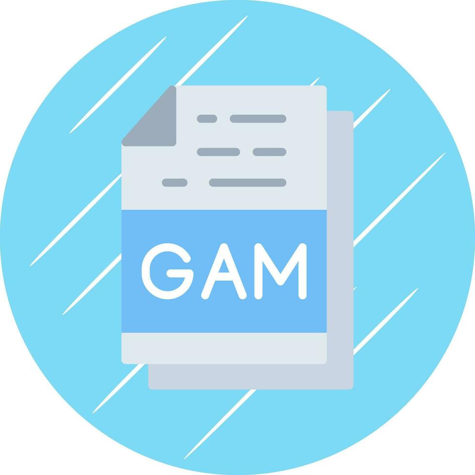 gam Datei Format Vektor Symbol Design