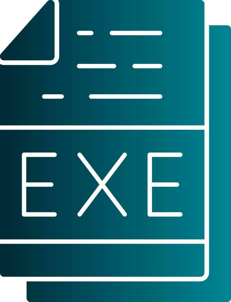 exe Datei Format Vektor Symbol Design