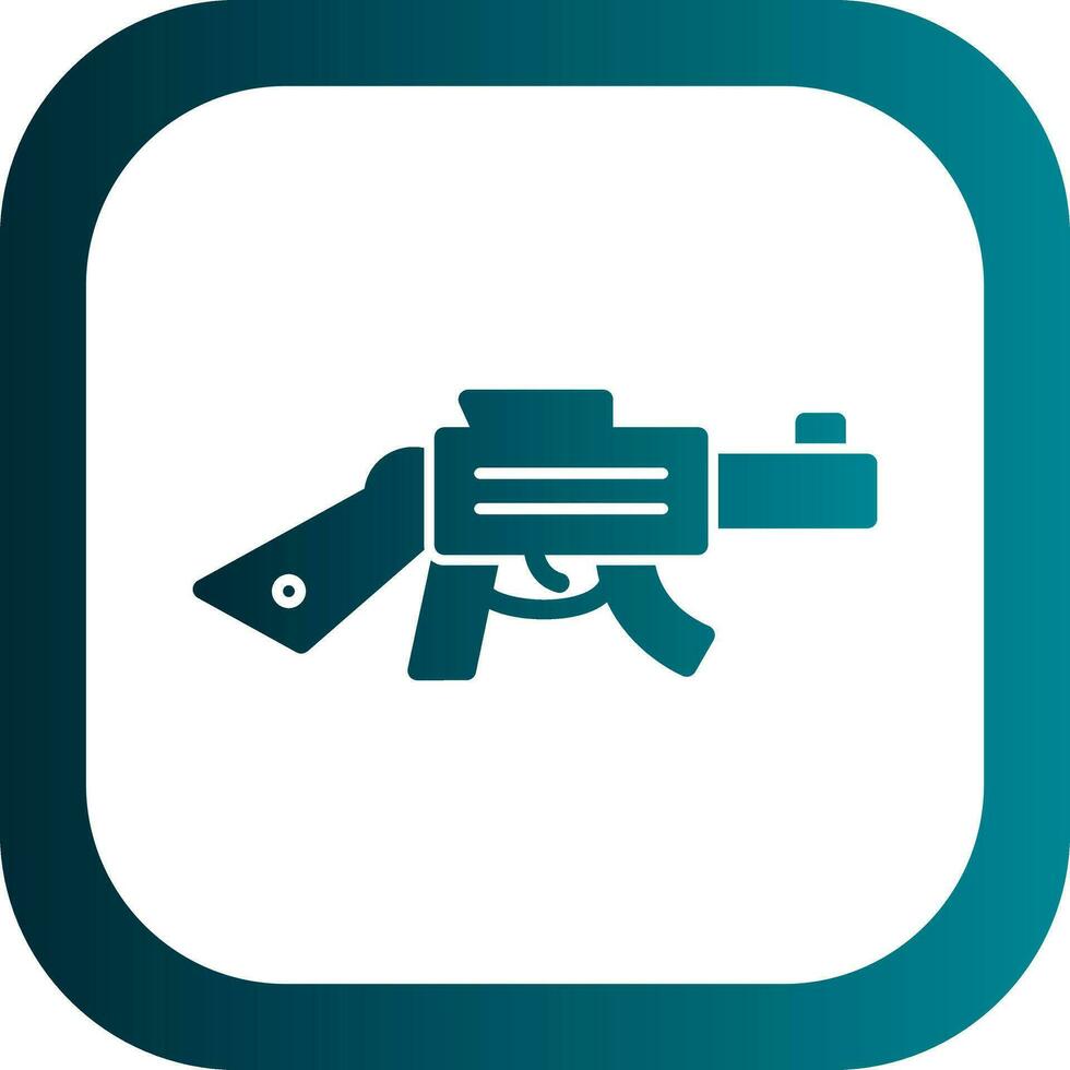 Gewehr-Vektor-Icon-Design vektor