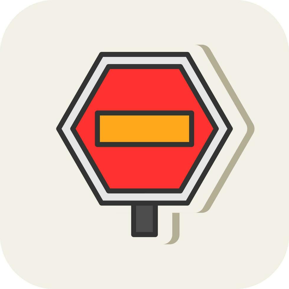 Straßenschild-Vektor-Icon-Design vektor