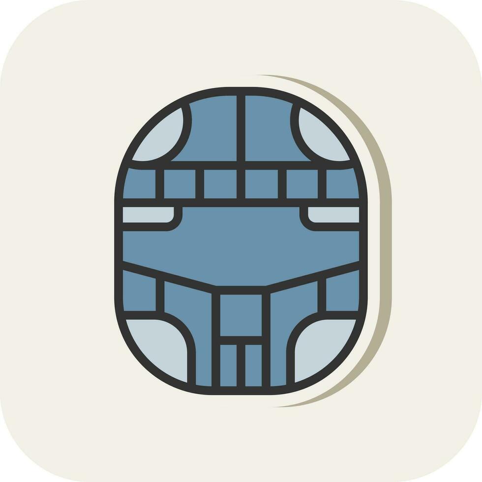 Helm-Vektor-Icon-Design vektor