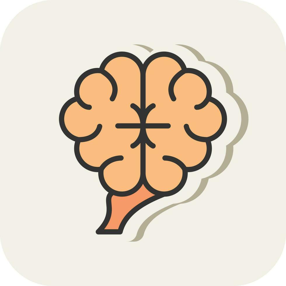 Mensch Gehirn Vektor Symbol Design