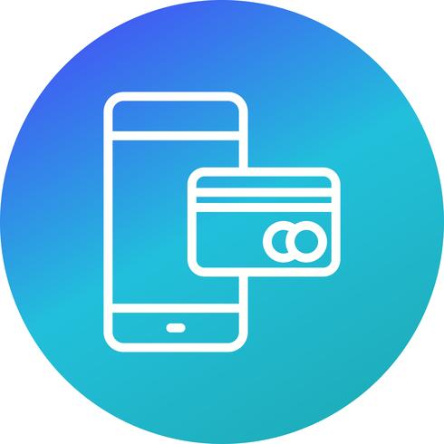 Mobile Banking-Vektor-Symbol vektor