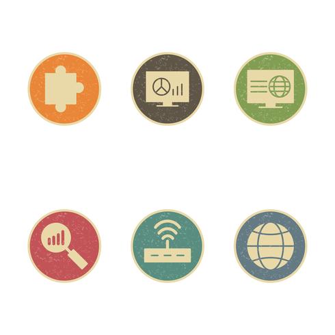 Satz von Vector SEO Search Engine Optimization Icons