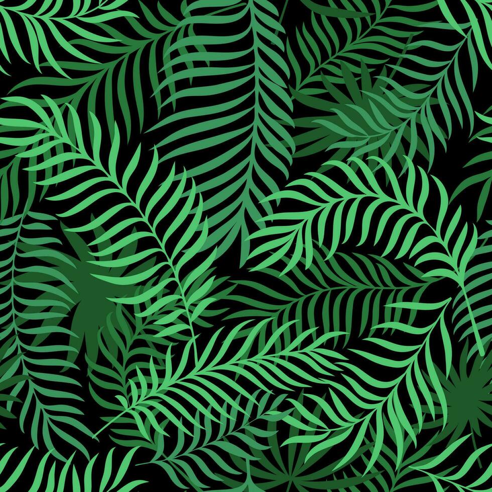 sömlös mönster med tropisk handflatan löv. modern botanik bakgrund för textil, tyg, tapet, omslag, gåva slå in, papper, klippbok och förpackning vektor