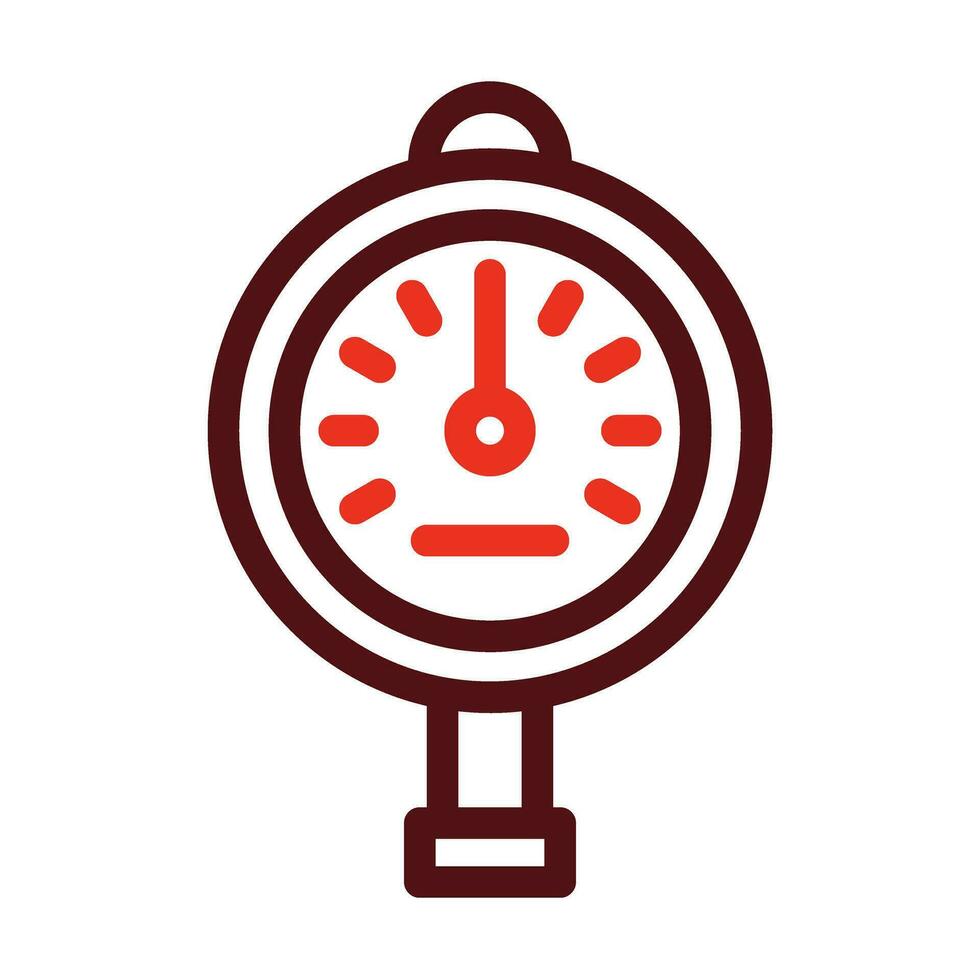 Druck Meter Vektor dick Linie zwei Farbe Symbole zum persönlich und kommerziell verwenden.