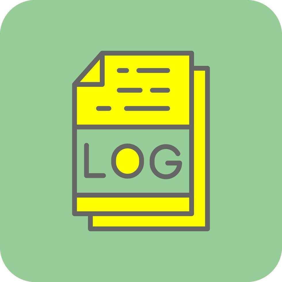 Log Datei Format Vektor Symbol Design