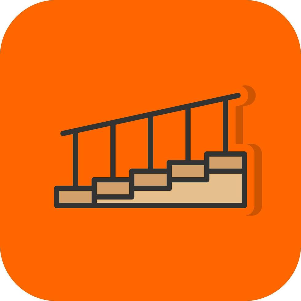 Treppen-Vektor-Icon-Design vektor