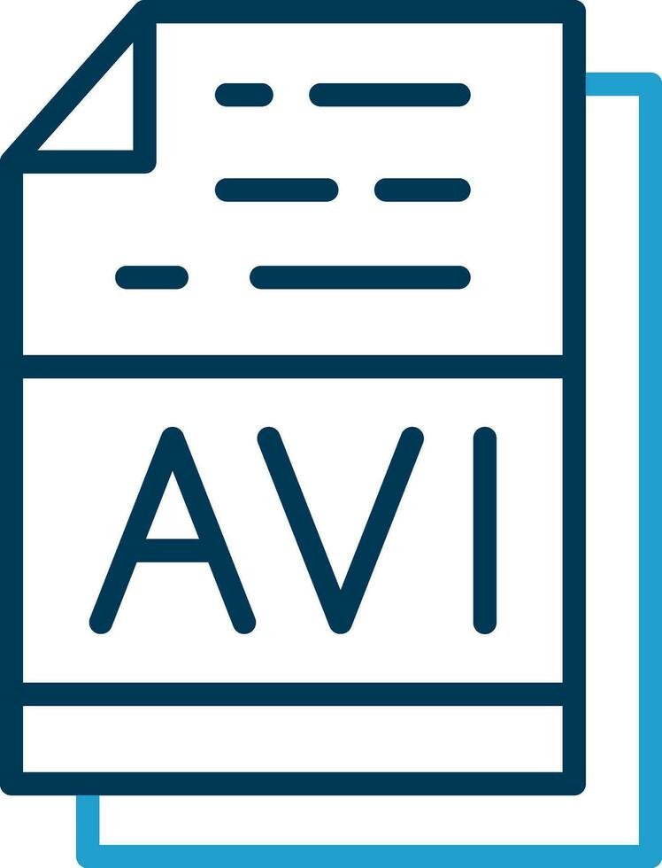 avi Datei Format Vektor Symbol Design