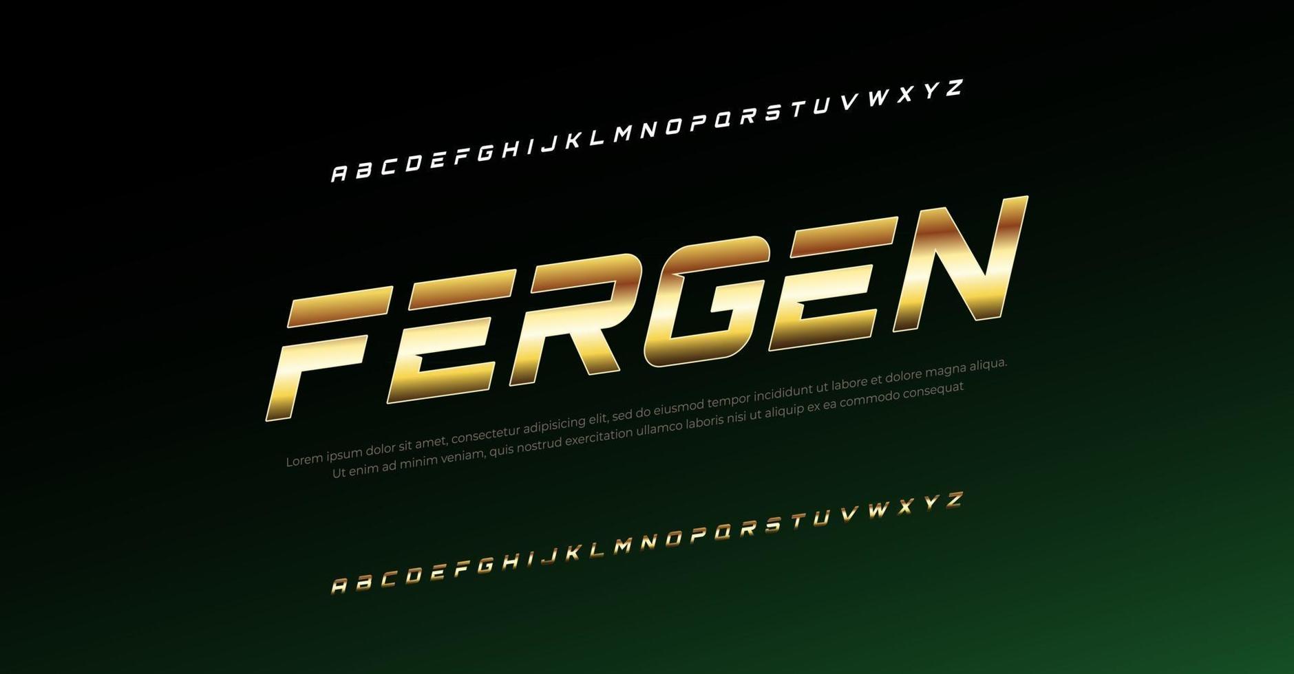 zukünftige moderne kursive Alphabetschrift. Typografie Schriftarten im urbanen Stil für Sport, Technologie, Digital, Filmlogo-Design vektor