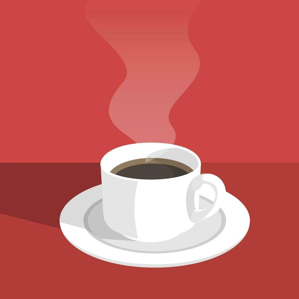 Kaffee Tasse eben Design Vektor Bild