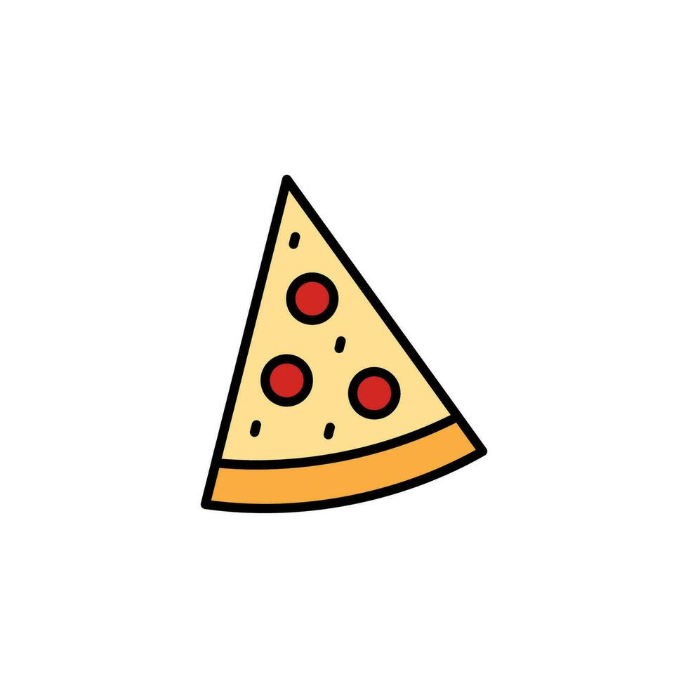 Pizza eben Design. Vektor Illustration