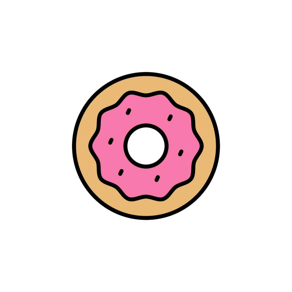 Donuts eben Design. Vektor Illustration