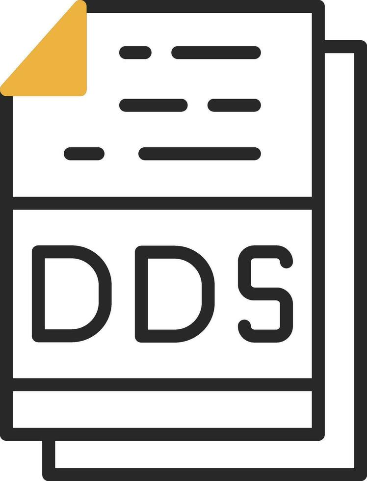 dds Datei Format Vektor Symbol Design